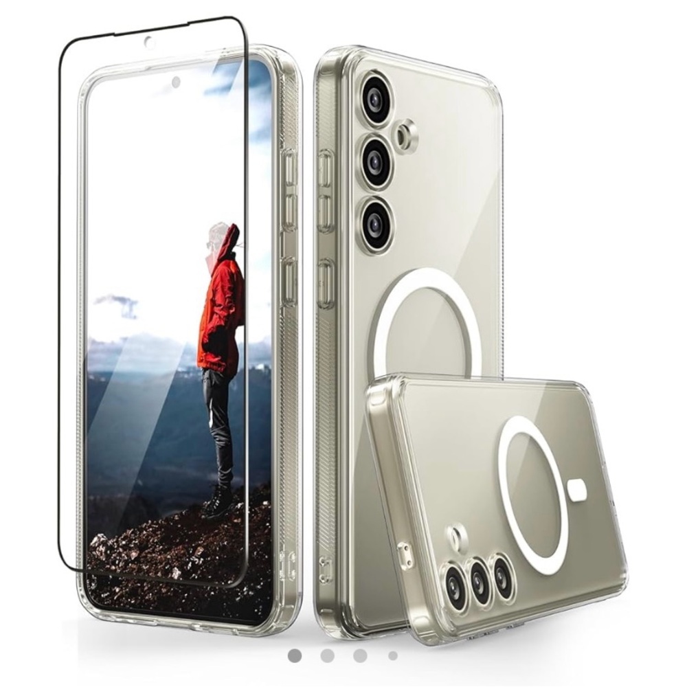 CaseBorne Slim Series Compatible with Samsung Galaxy S24 Case - [3-in-1 Combo]